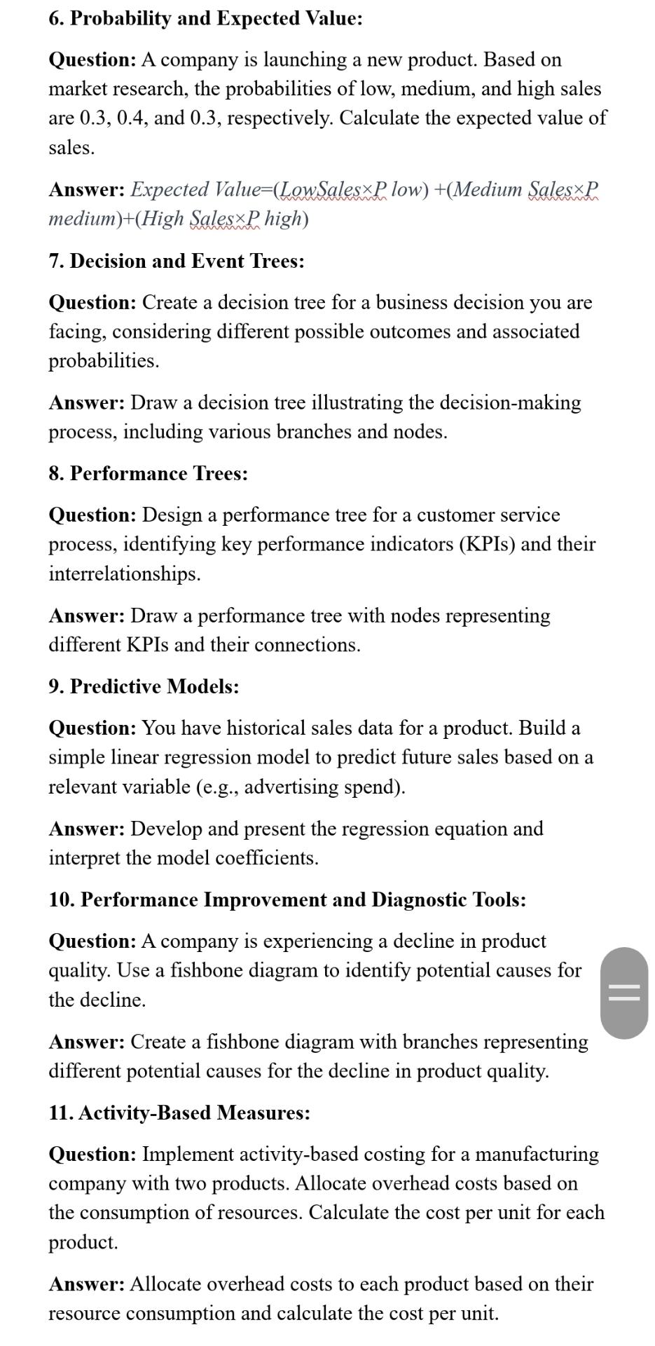 6. Probability and Expected Value: Question: A company is launching a new