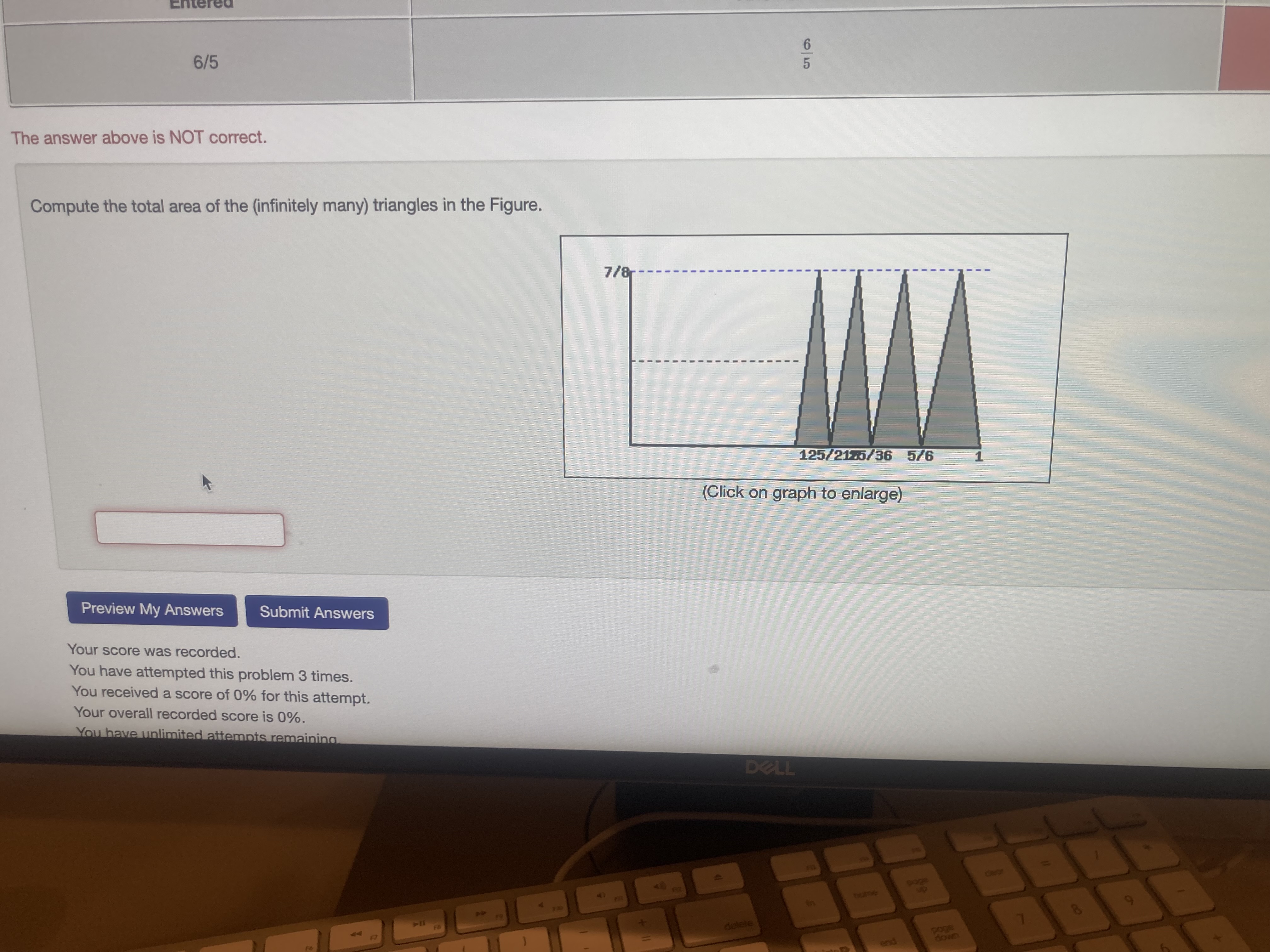 6/5 The answer above is NOT correct. Compute the total area of