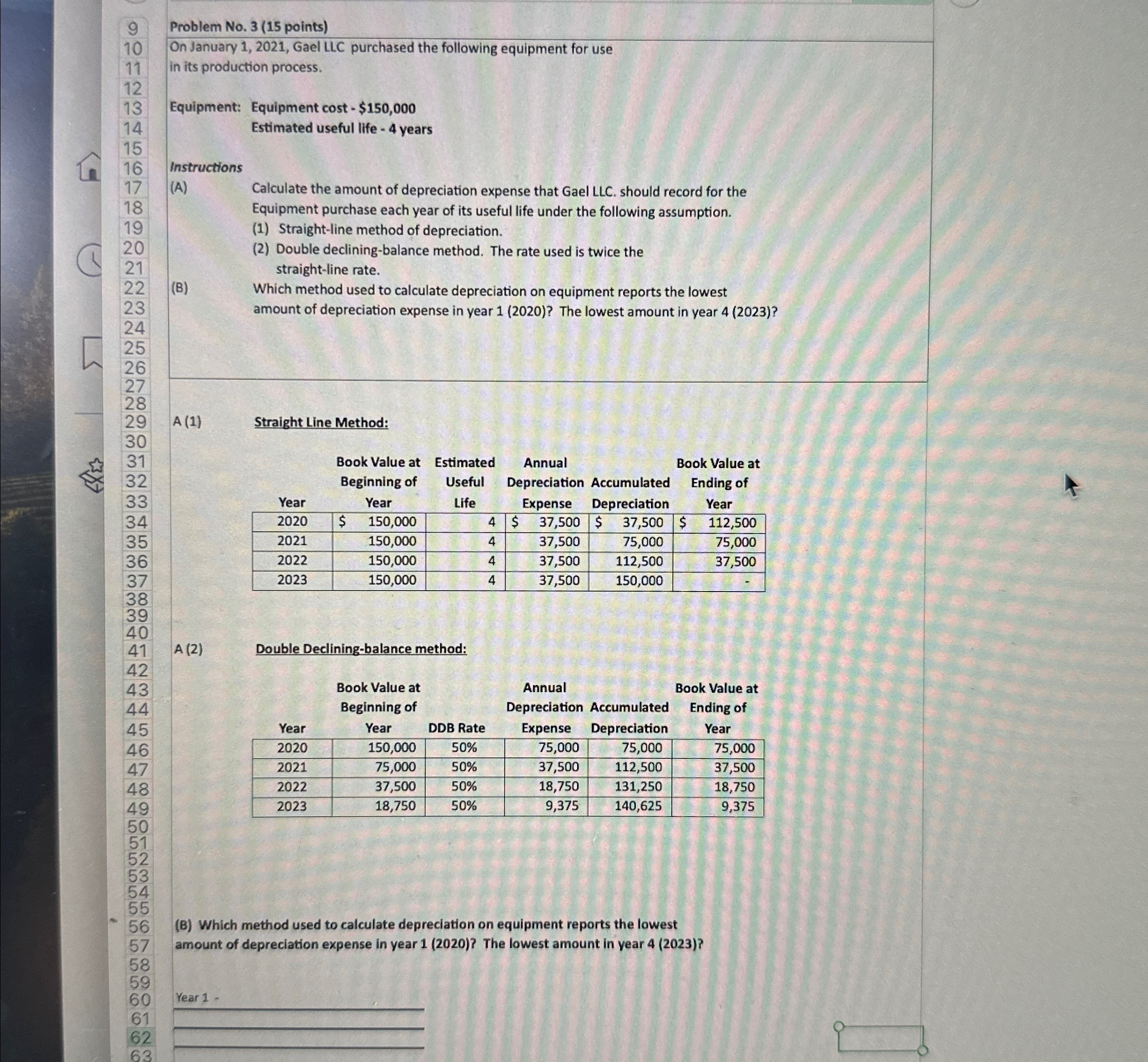9 10 11 12 13 Problem No. 3 (15 points) On January