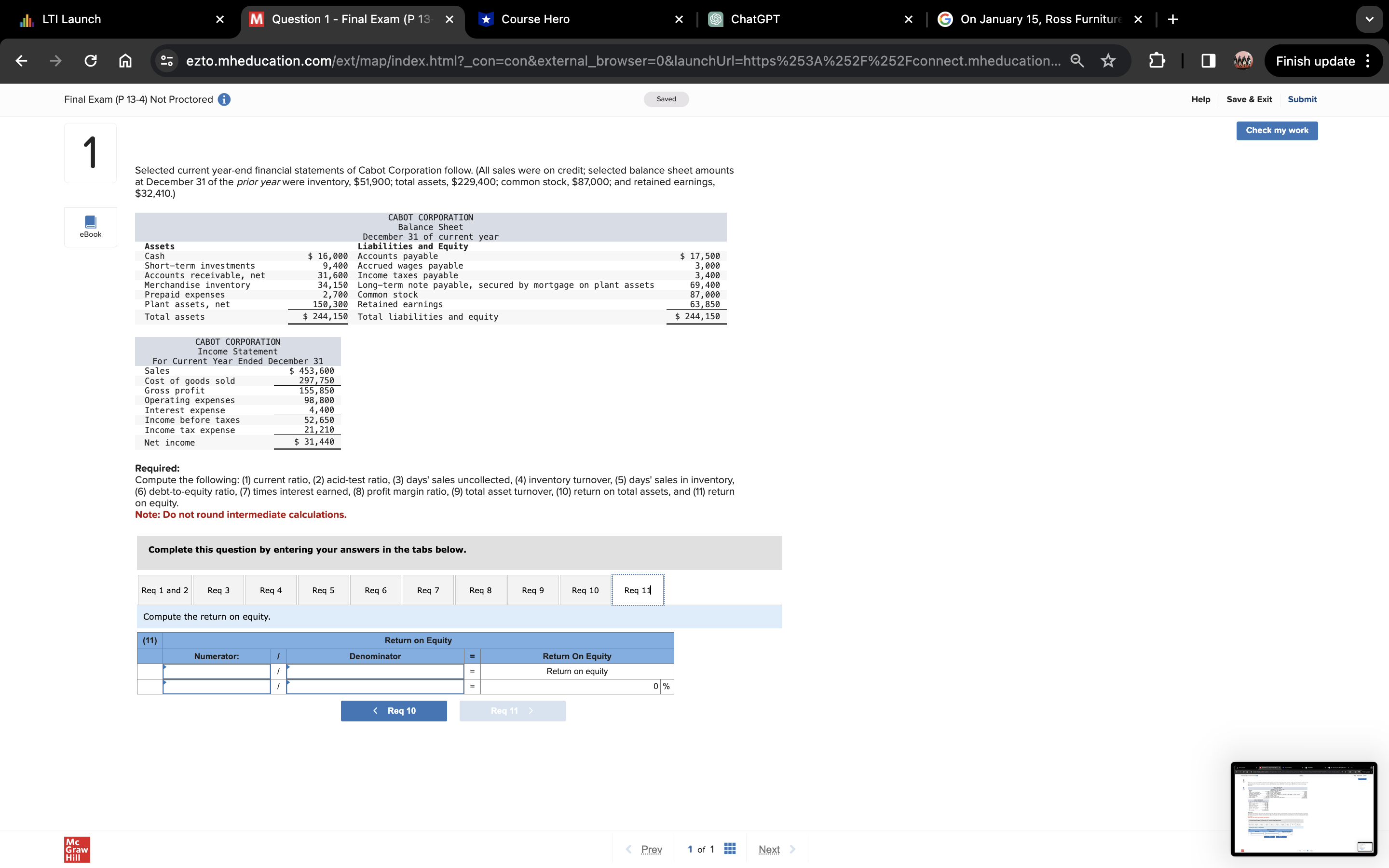 16,000 Accounts payable 31,600 Income taxes payable 34,150 2,700 150,300 Long-term note