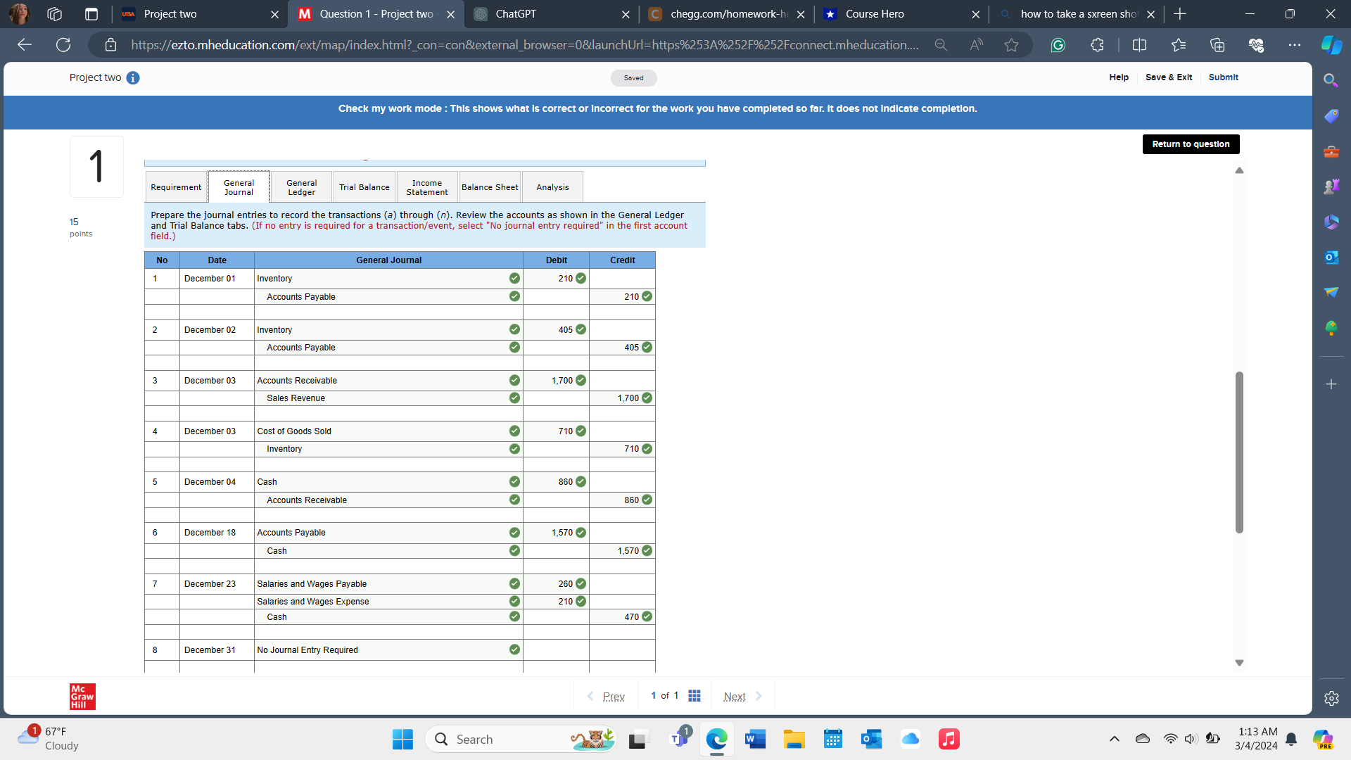 shot X + https://ezto.mheducation.com/ext/map/index.html?_con=con&external_browser=0&launchUrl=https%253A%252F%252Fconnect.mheducation..... Q { Saved Check my work mode: This