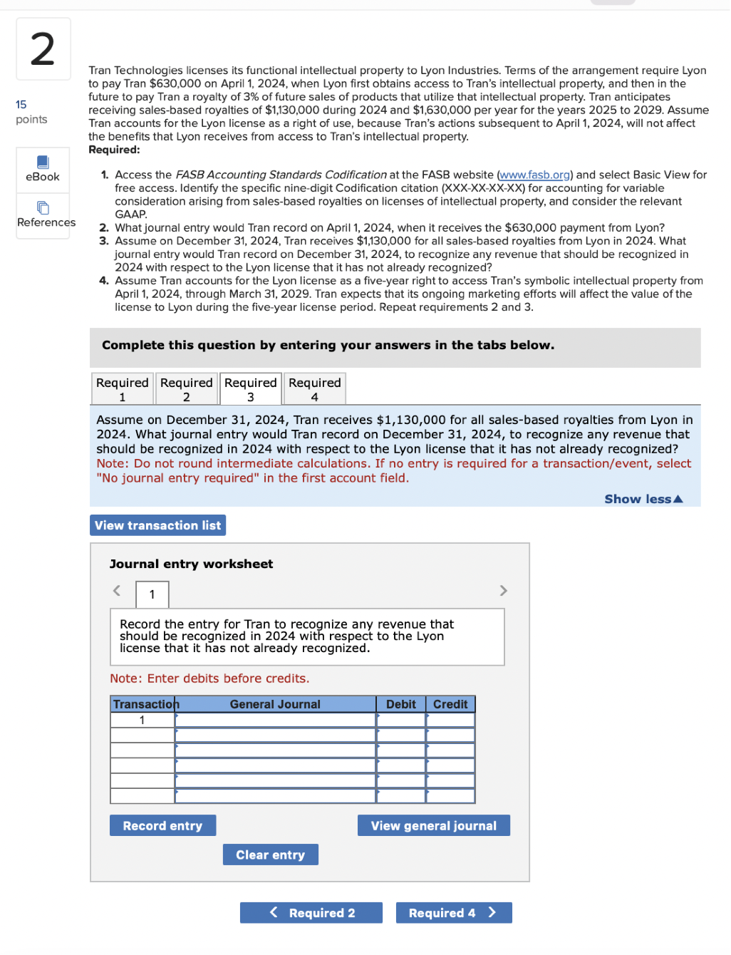 $630,000 on April 1, 2024, when Lyon first obtains access to Tran's