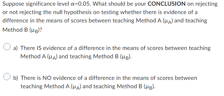 your t-test, what is the P-value when testing whether there is evidence