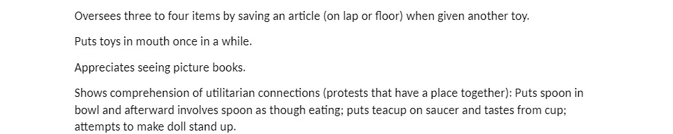 Oversees three to four items by saving an article (on lap or
