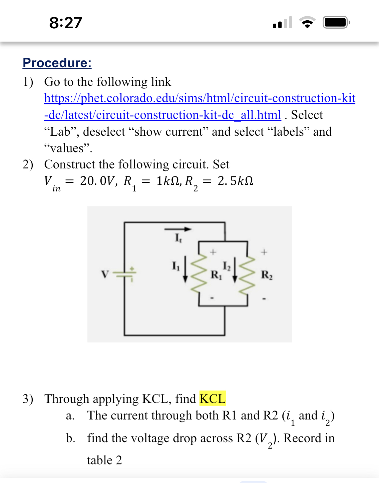 the 4 Ohm resistor. Find a. Current through each of the other