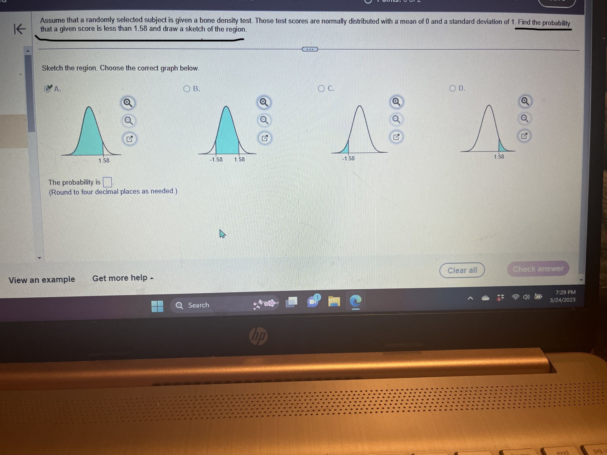> HW Score: 2.17%, 1 of 46 points Points: 0 of 2