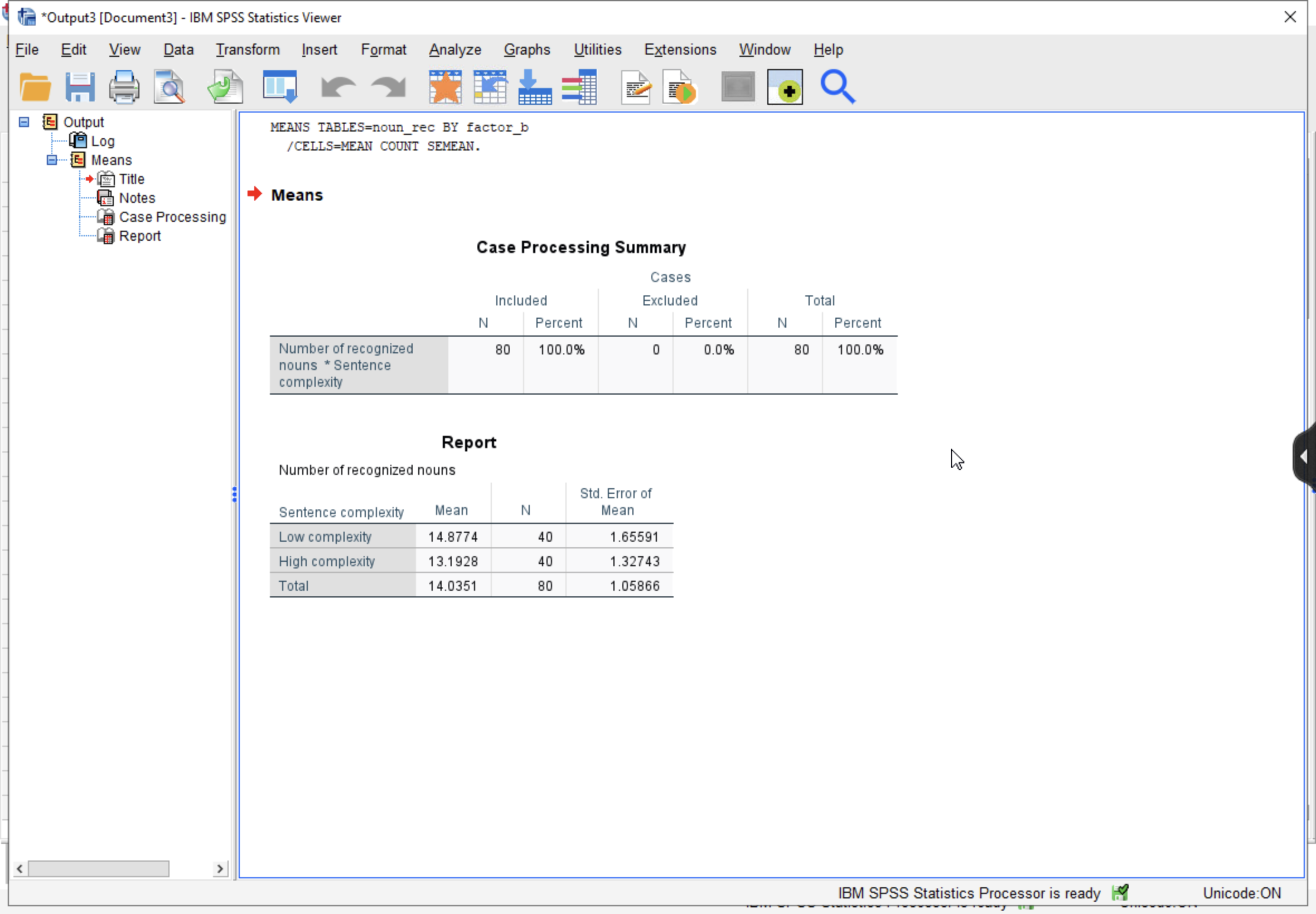 Insert Format Analyze Graphs Utilities Extensions Window Help HA Q = Output