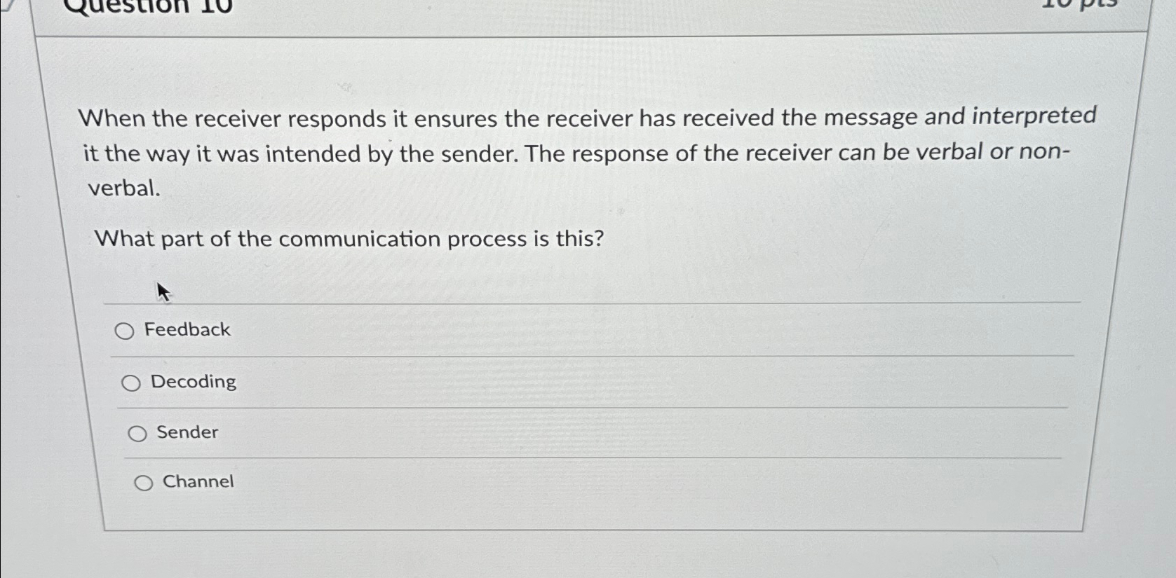 When the receiver responds it ensures the receiver has received the message