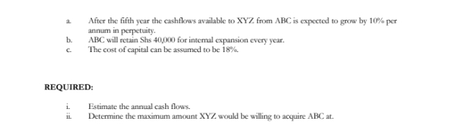 years. The company required rate of return is 10% and the appropriate