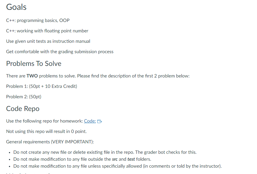 Goals C++: programming basics, OOP C++: working with floating point number Use