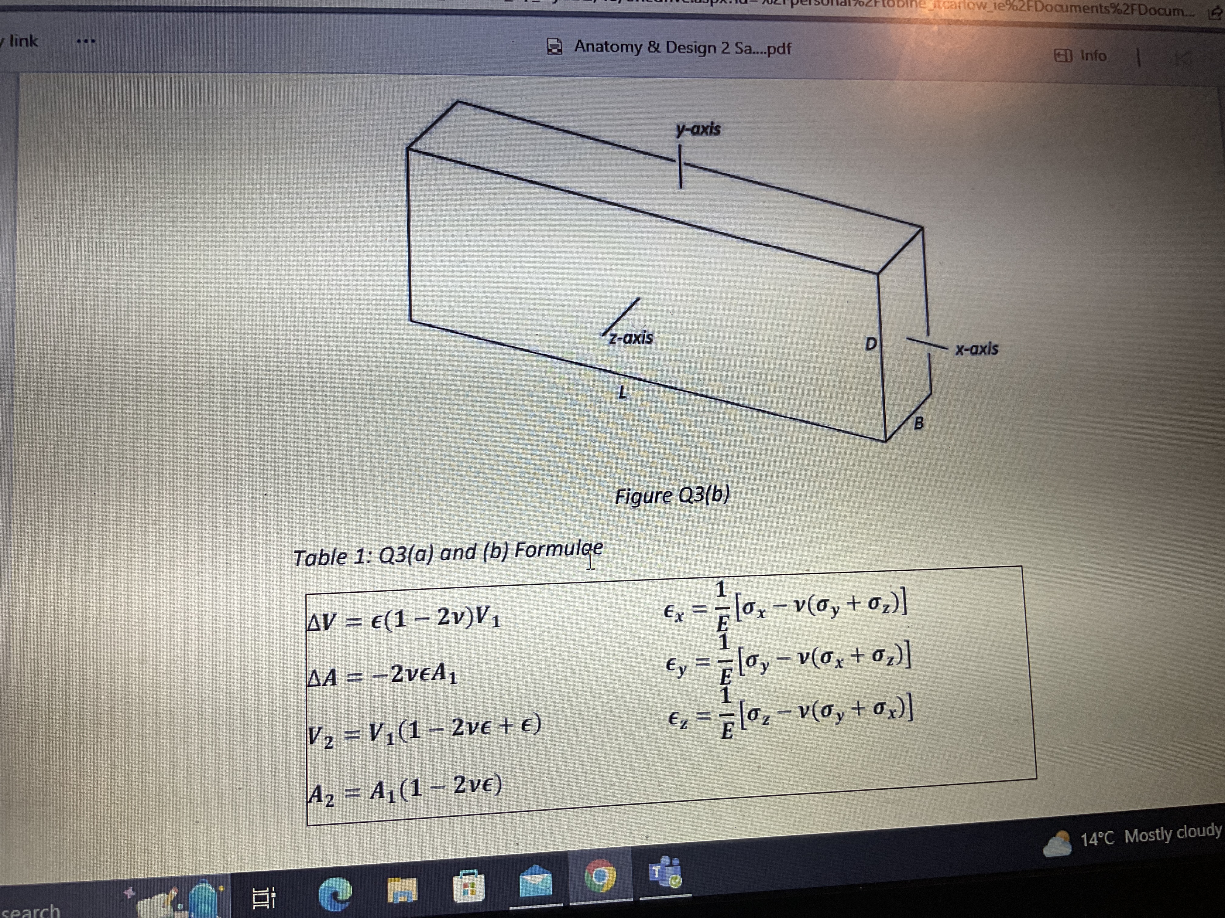 56.25 mm diameter and of length 900 mm is subjected to an