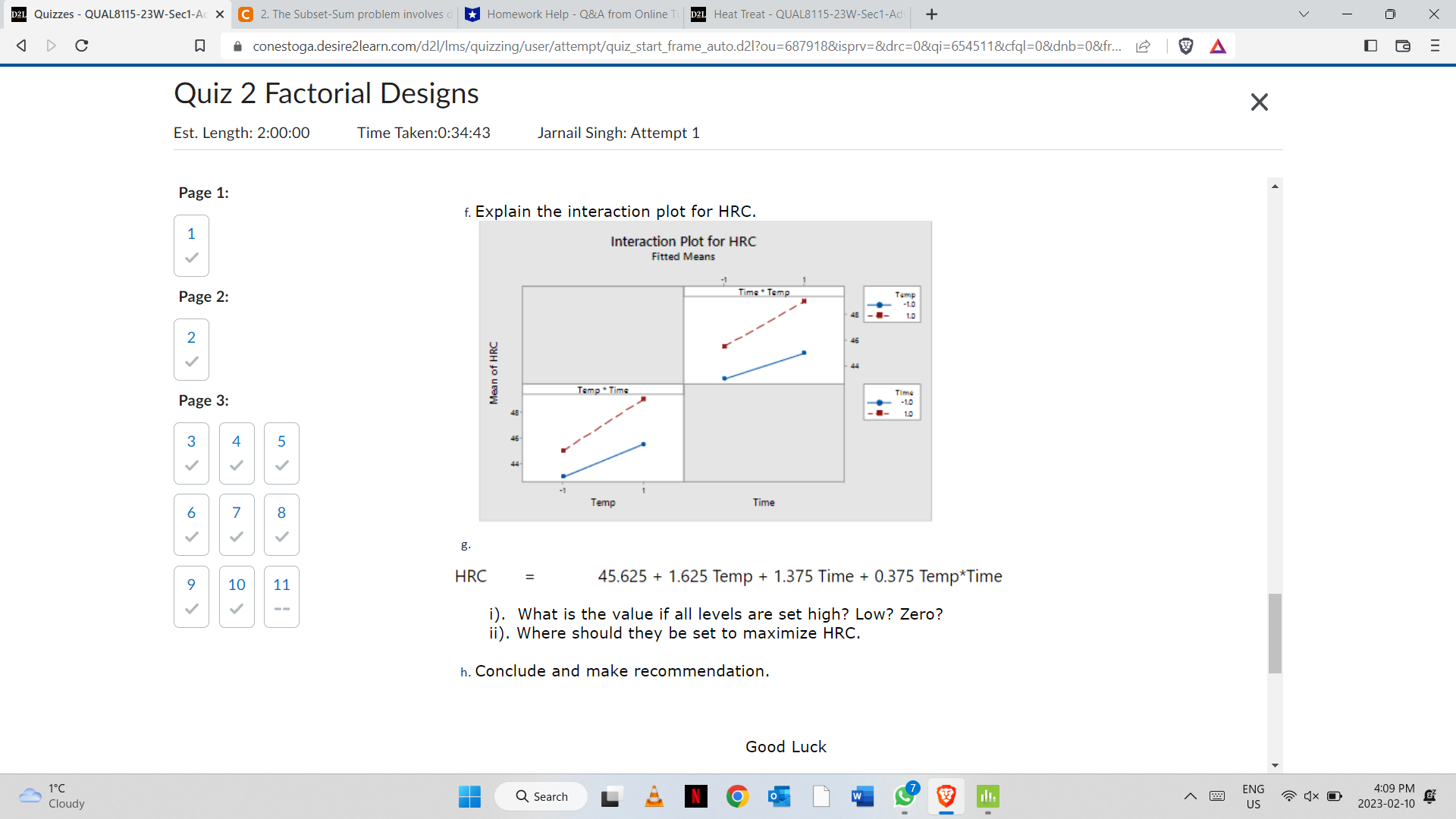 Help - Q&A from Online Tu D2L Heat Treat - QUAL8115-23W-Sec1-Adv +