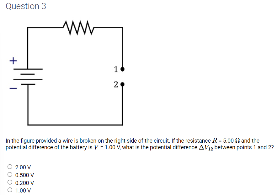 Question 3 ww 1 2 In the figure provided a wire is