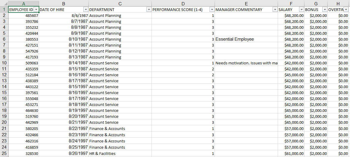 A B C D E F G H 485607 1 EMPLOYEE ID