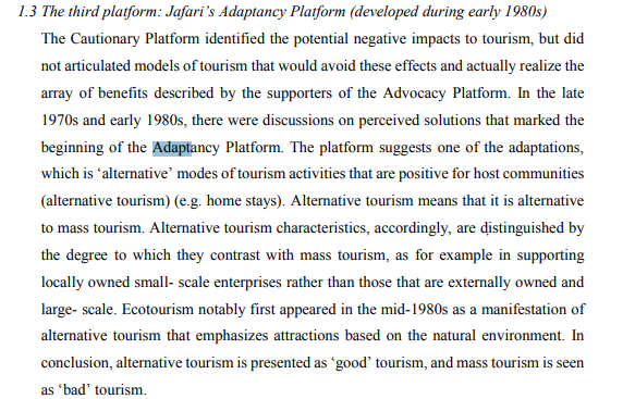 1.3 The third platform: Jafari's Adaptancy Platform (developed during early 1980s) The