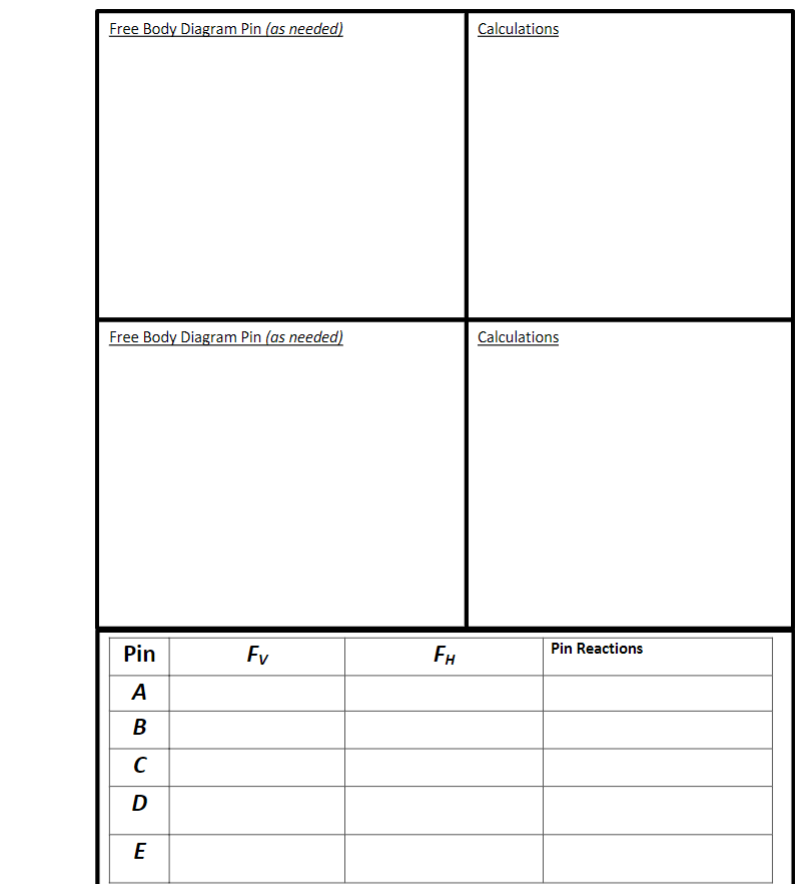 by application of a horizontal force. A rough sketch of the linkage