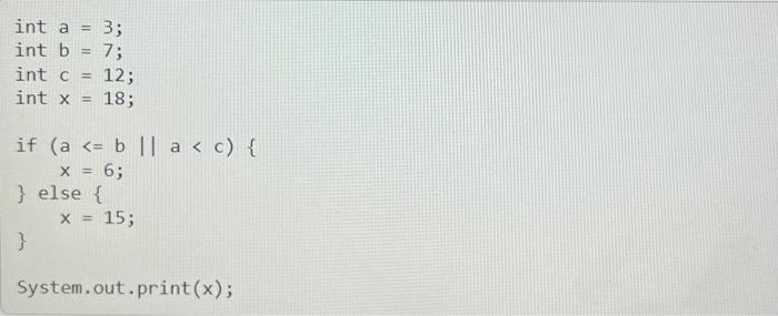 Driver { public static void main(String[] args) { int a = 100;