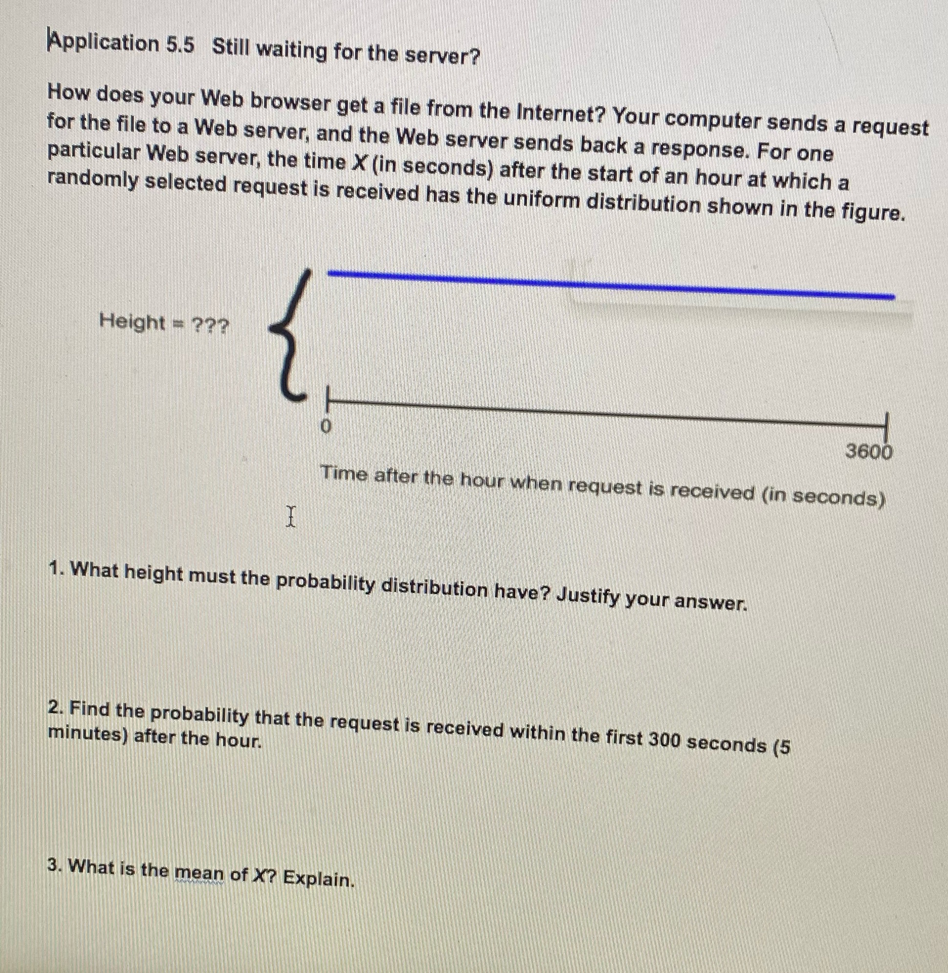Application 5.5 Still waiting for the server? How does your Web browser