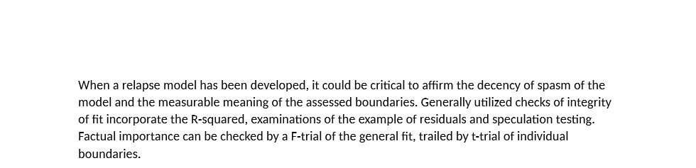 When a relapse model has been developed, it could be critical to