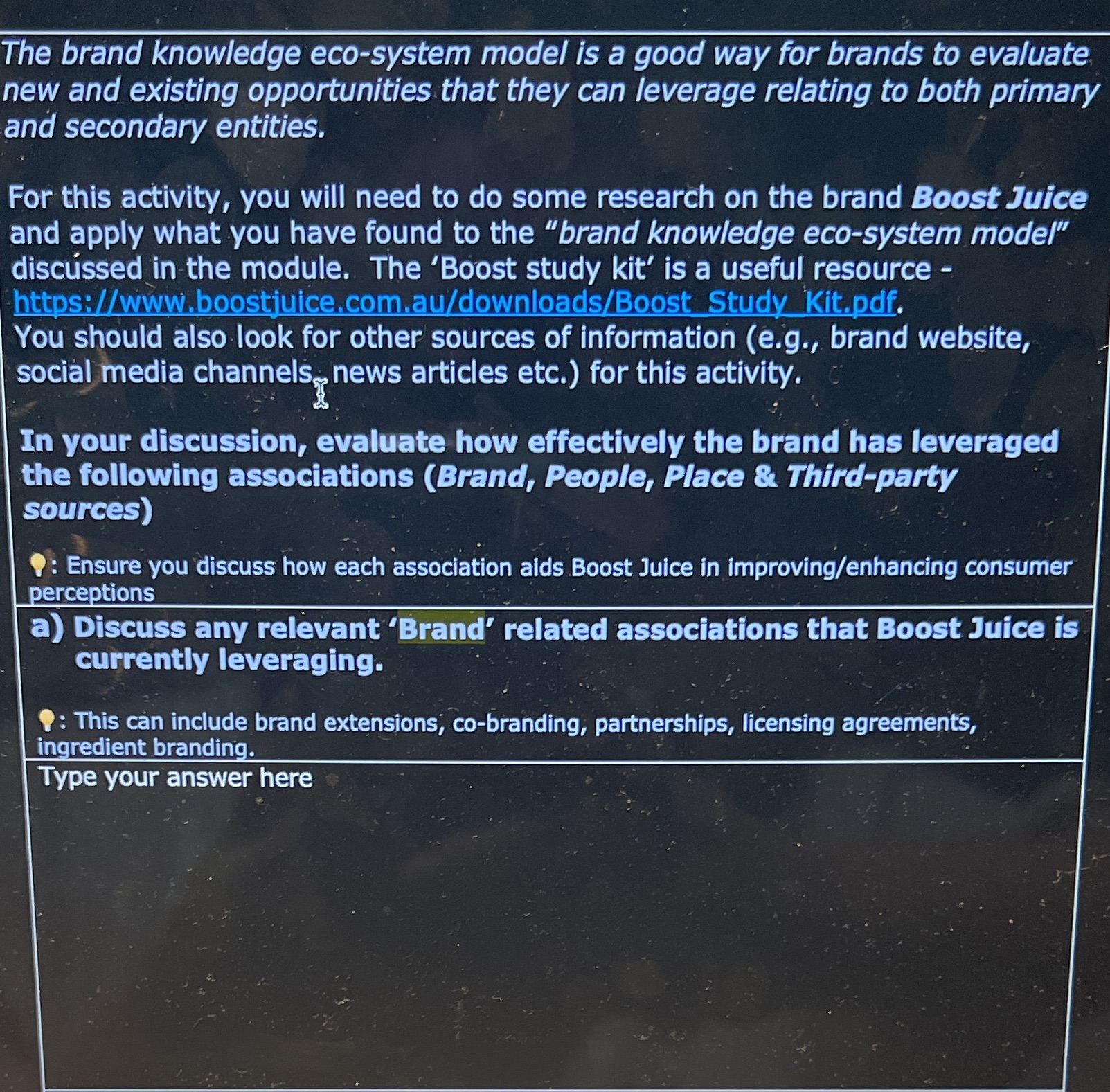 The brand knowledge eco-system model is a good way for brands to