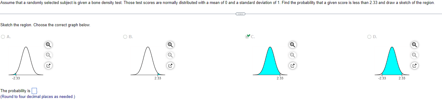 Assume that a randomly selected subject is given a bone density test.