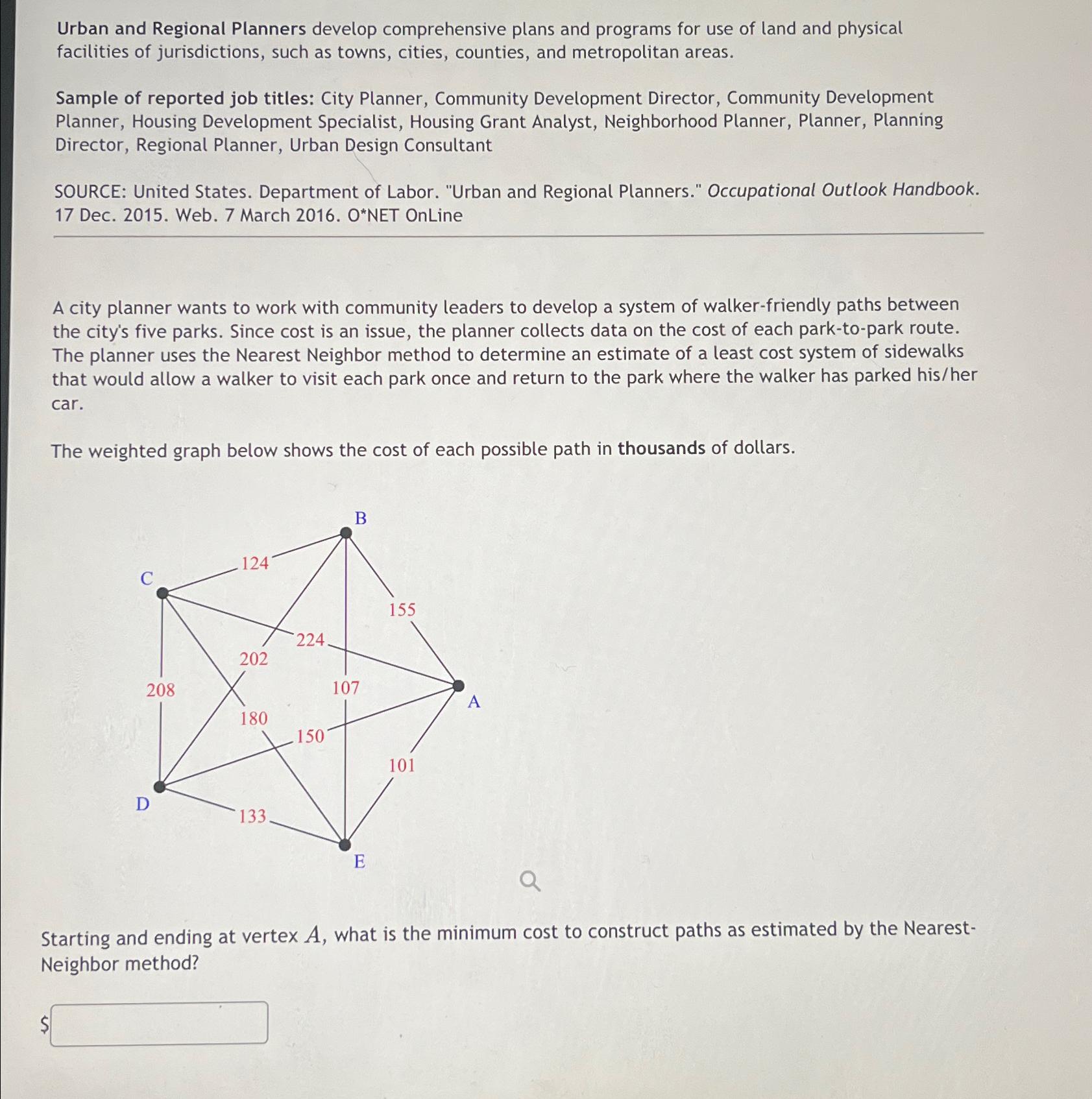 Urban and Regional Planners develop comprehensive plans and programs for use of