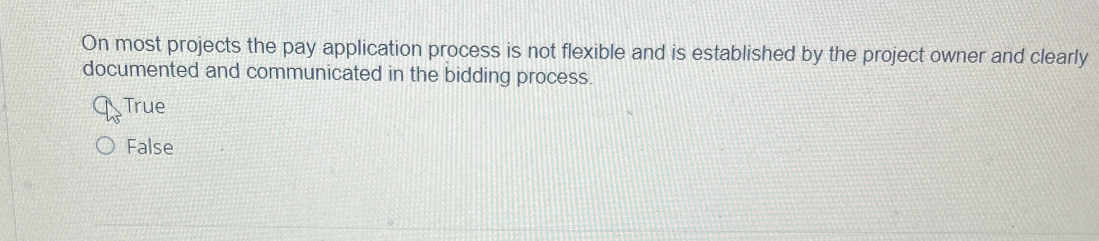 On most projects the pay application process is not flexible and is