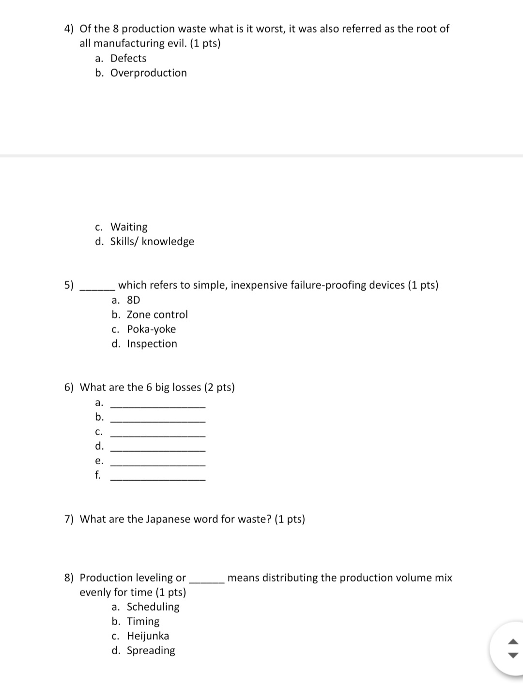 a. S1 b. S2 c. S3 d. S4 e. S5 2) Match