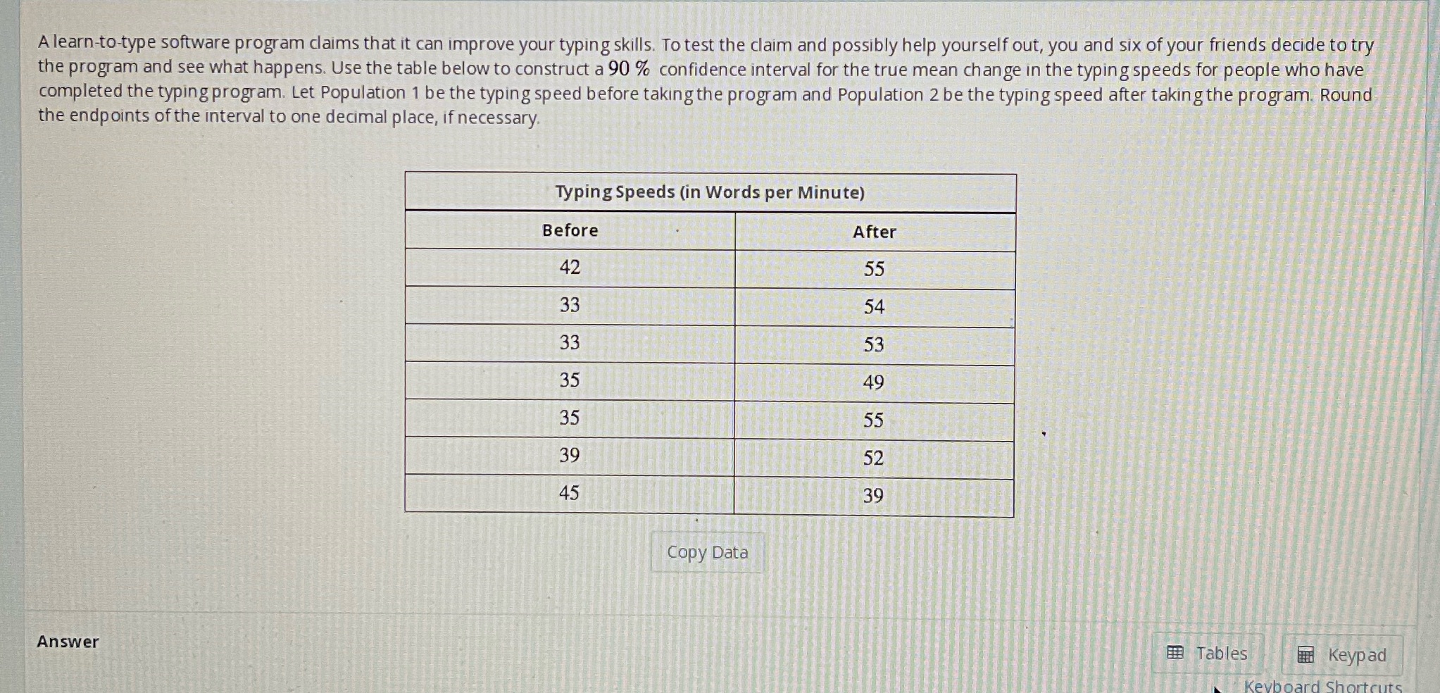A learn-to-type software program claims that it can improve your typing skills.