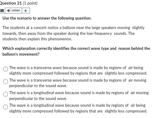speeds for identical sound waves in three different mediums Underwater Air Wood
