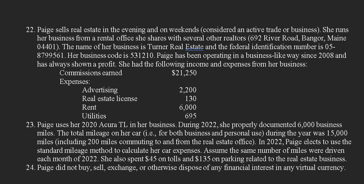 with Paige, and Paige provides more than half of her support. Leif