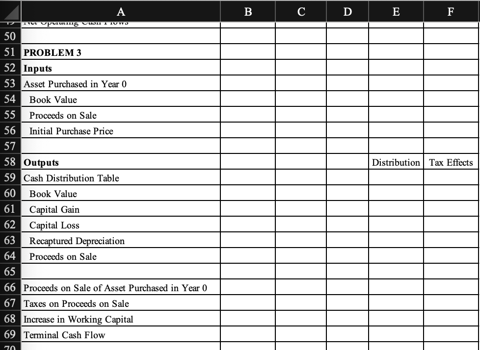 31 Revenues 32 Revenue Inflation Rate 33 Expenses 34 Expense Inflation Rate