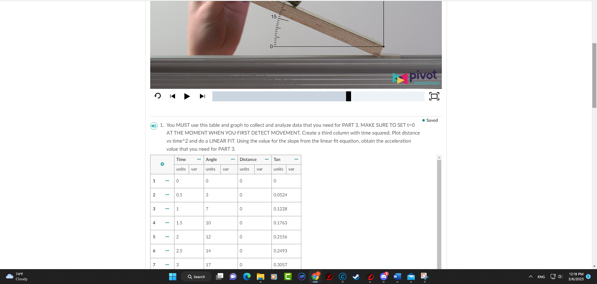 this experiment, it serves as a smooth sliding surface. Our goal is