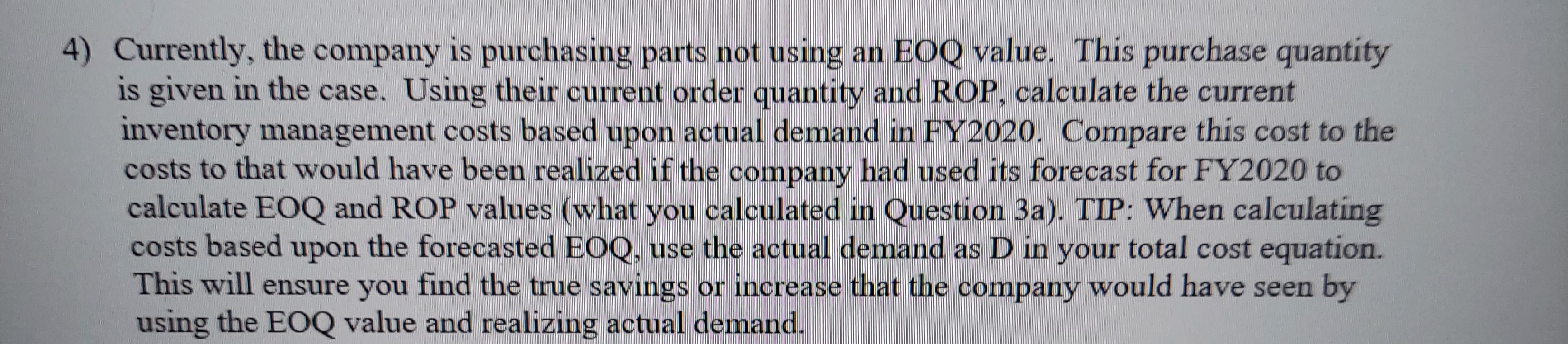 EOQ and ROP, give your final answer in full sock sets (ROUND