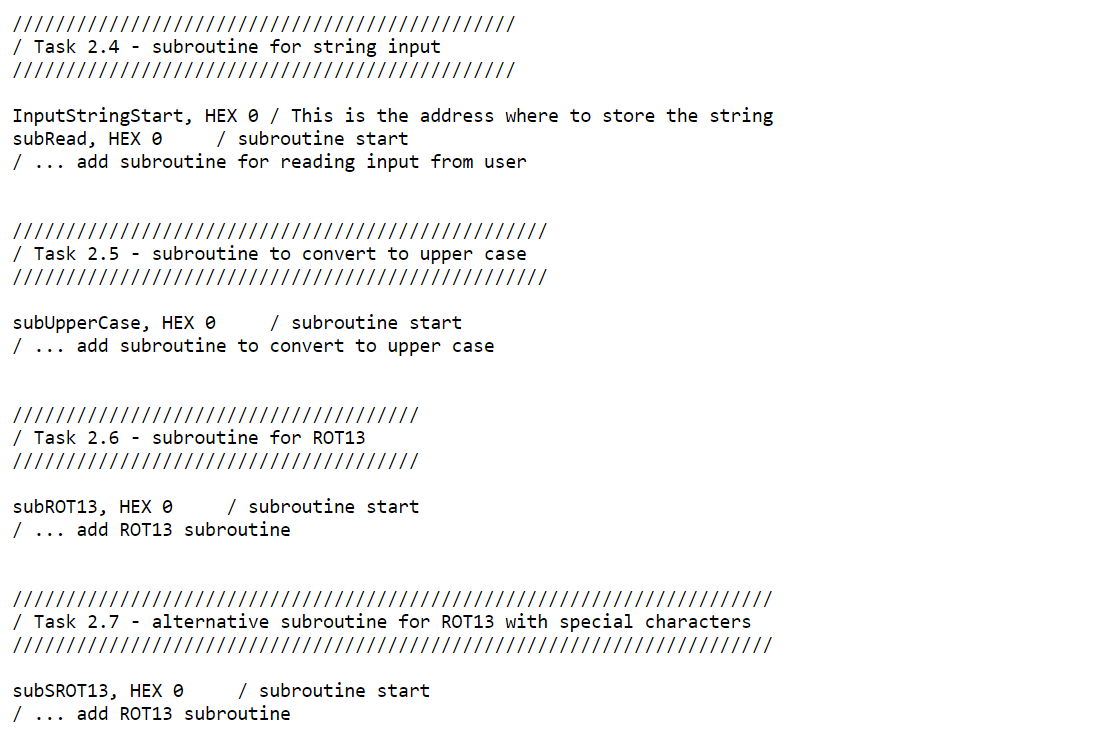 read the instructions. // // This template is only for Tasks 2.1