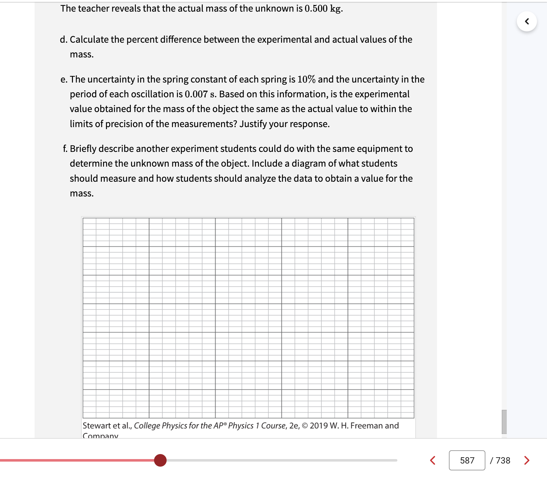 meter stick and a stopwatch. They choose to measure the period T