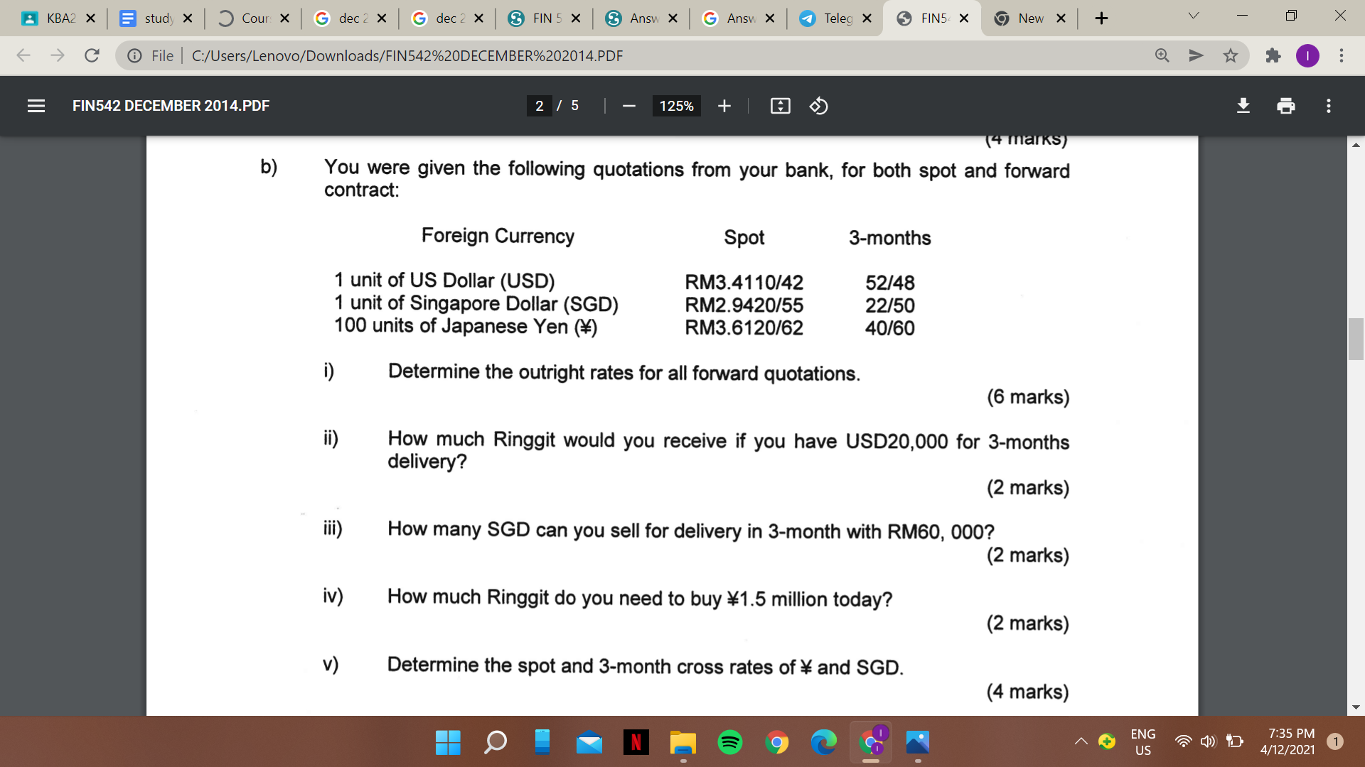 KBA2 X study X G dec 2 - Cour: x G dec