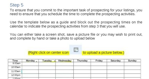 Step 5 To ensure that you commit to the important task of