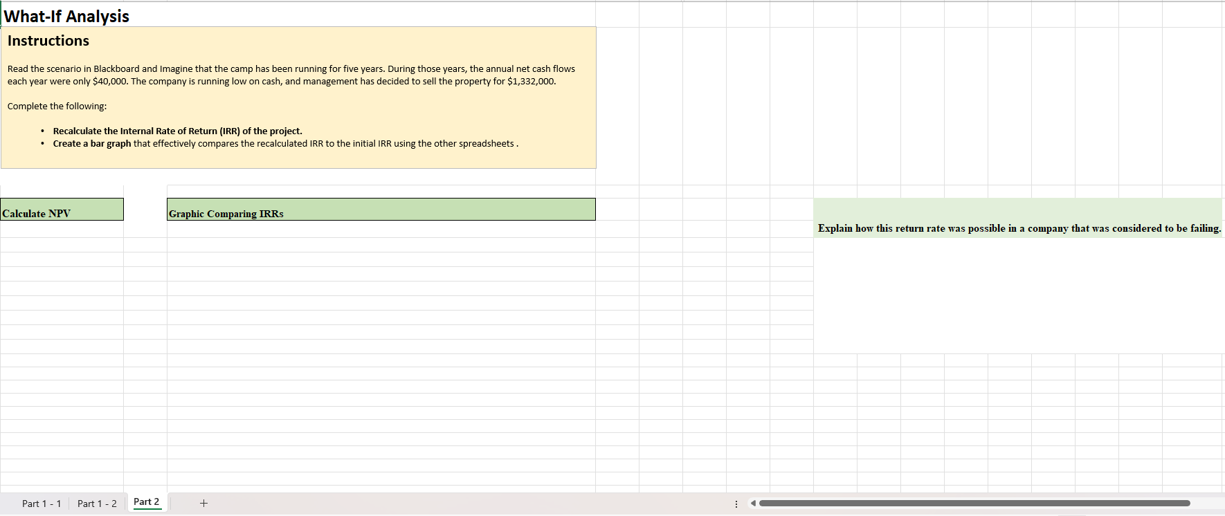 values: A. Recalculate the new net present value (NPV) and payback period
