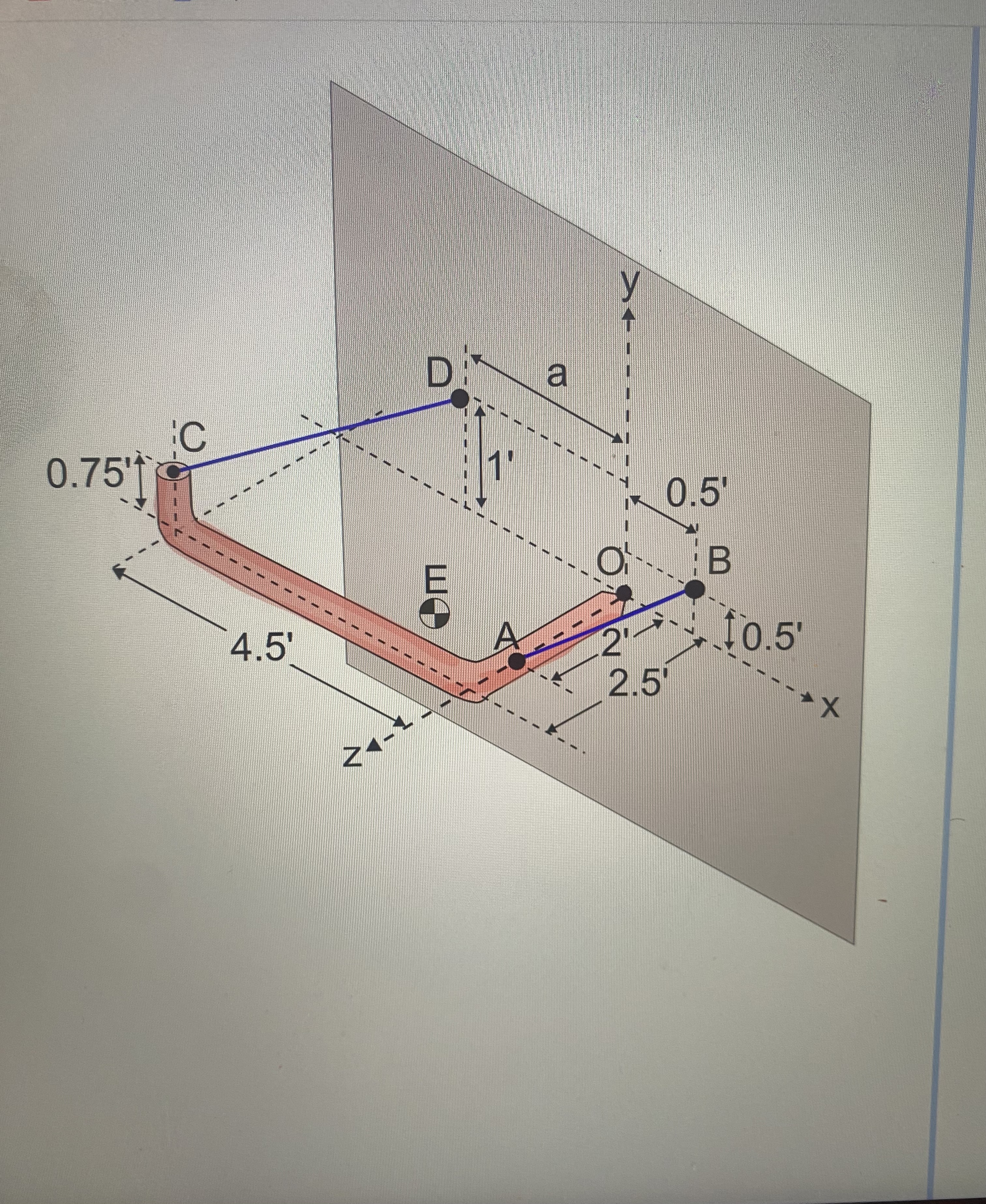 0.75' C D a 4.5' N 0.5' B 10.5' 2.5' X if