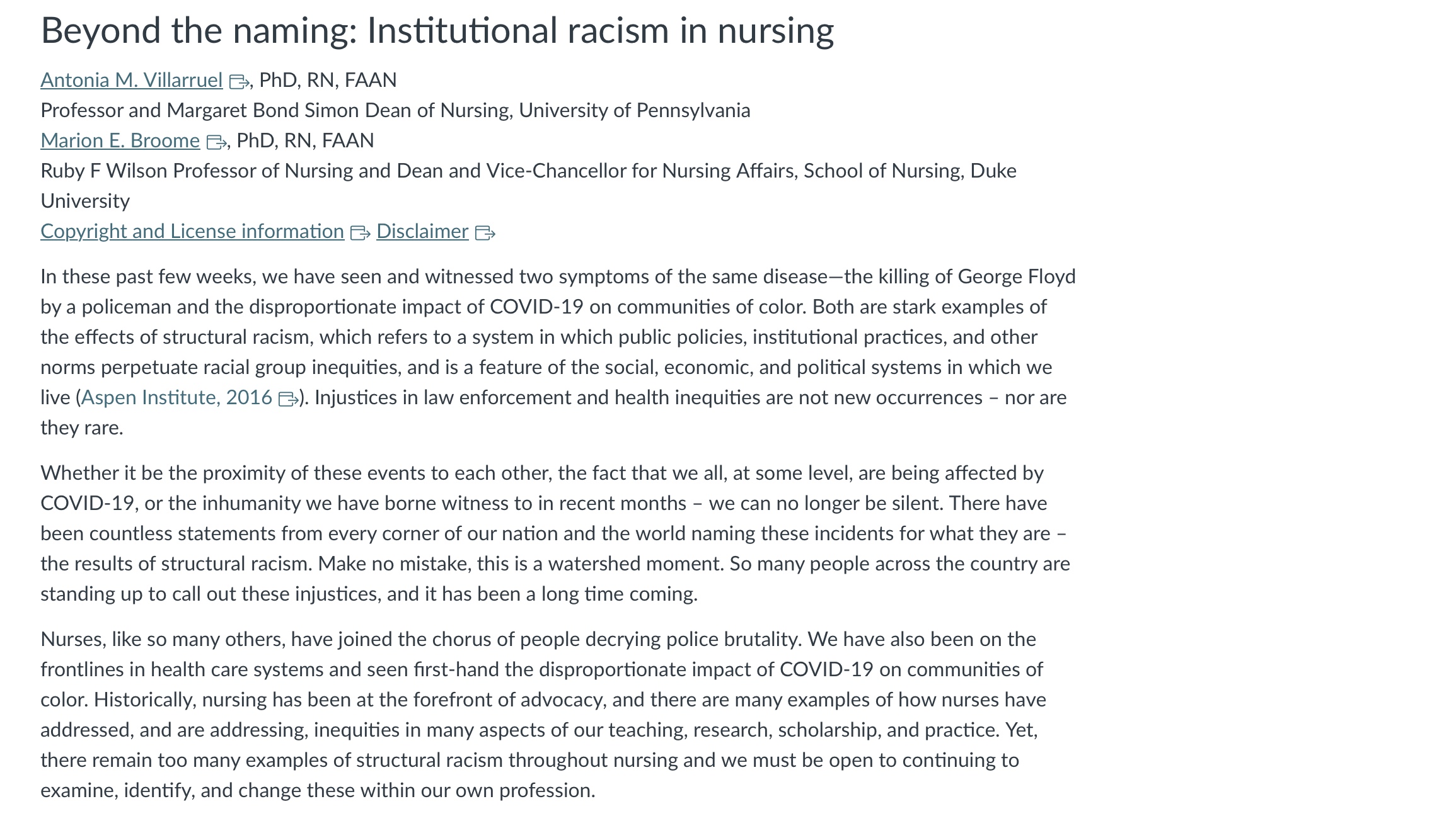 studies conducted with and by nurses in which health care disparities were