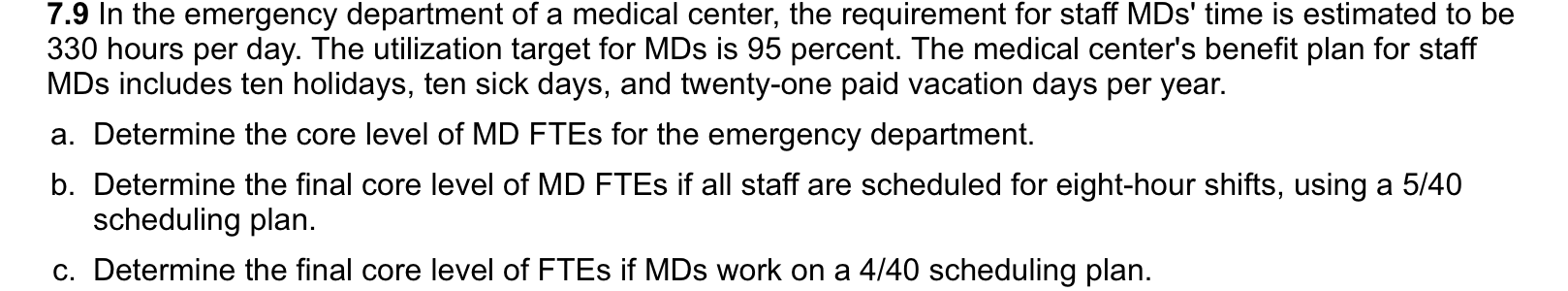 shown in Table EX 7.1. Table EX 7.1 Procedure Description Volume Standard