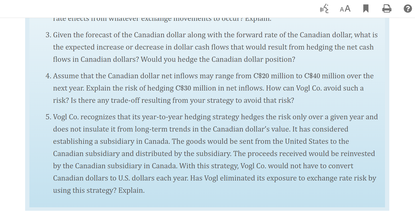 from exports. Its foreign cash inflows to be received from exporting and