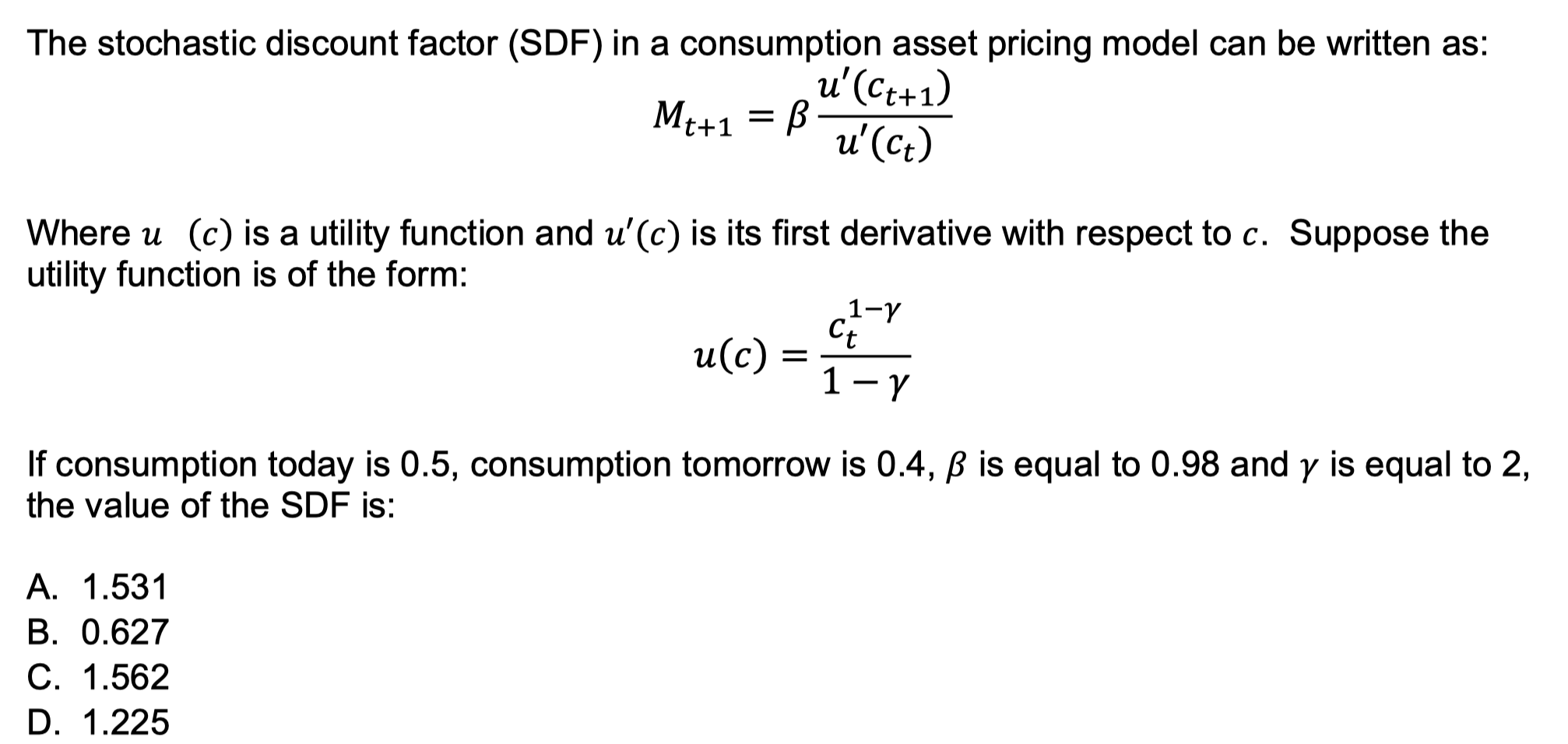 of two securities by forming a riskless portfolio consisting of the derivative