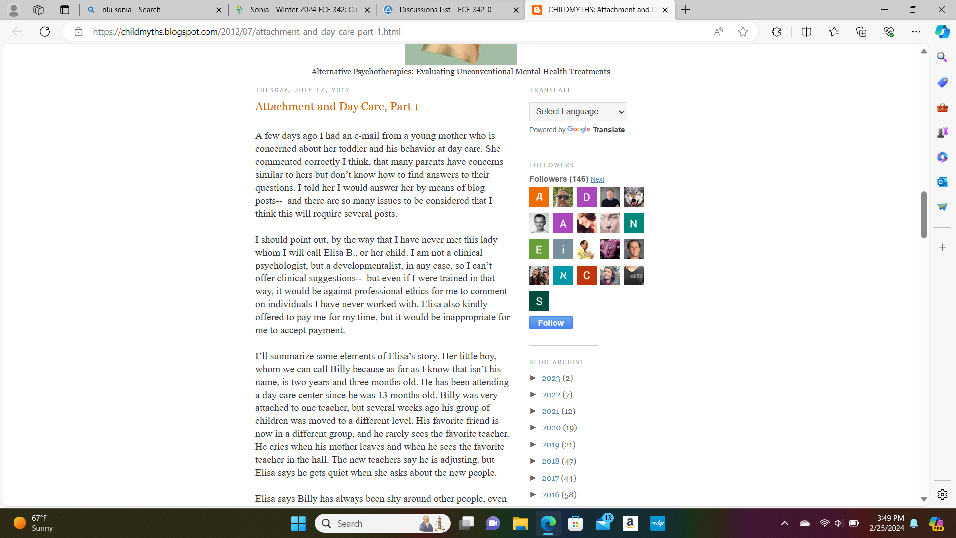 A Qnlu sonia - Search https://childmyths.blogspot.com/2012/07/attachment-and-day-care-part-1.html Sonia - Winter 2024 ECE 342: