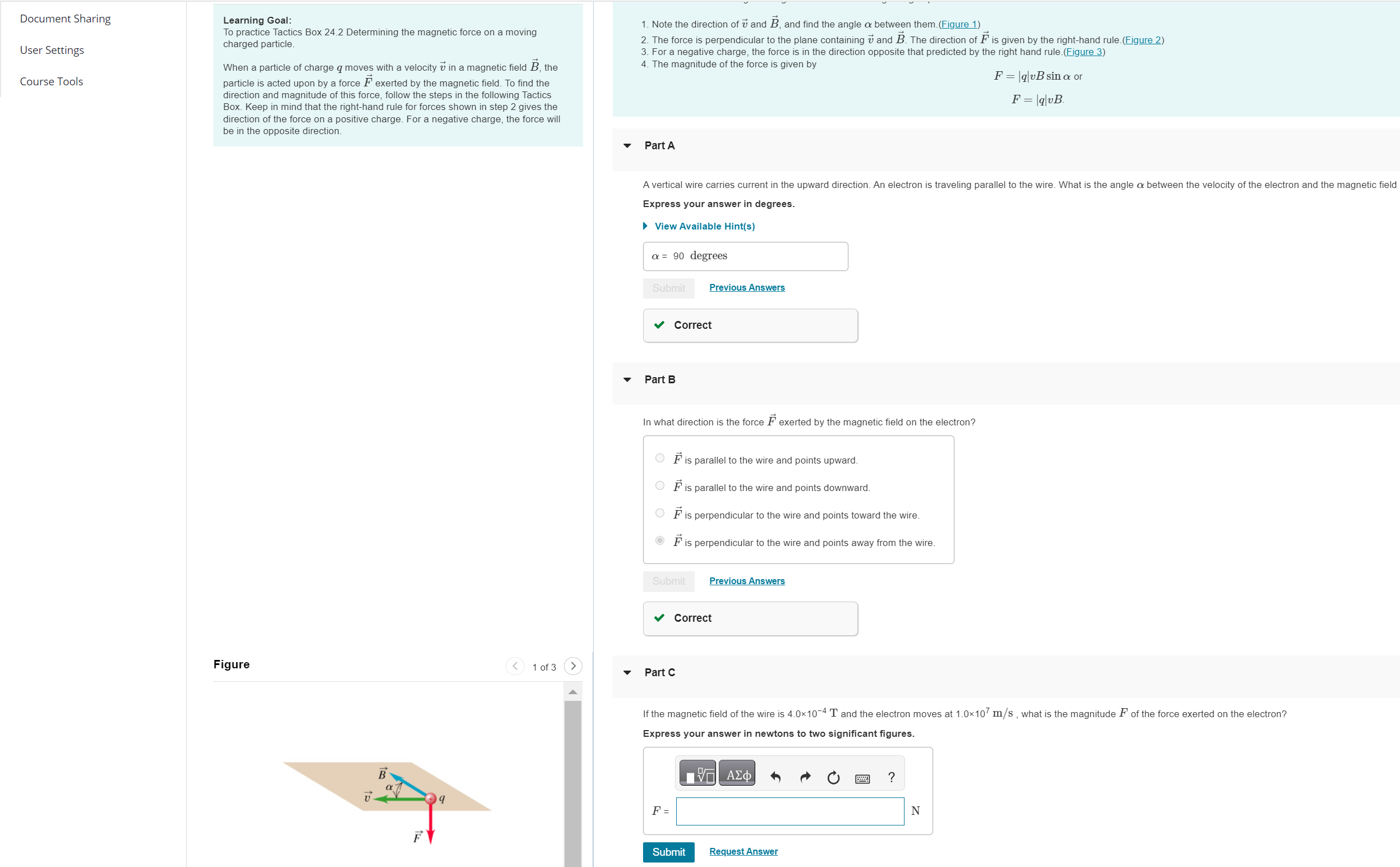 Document Sharing User Settings Course Tools Learning Goal: To practice Tactics Box