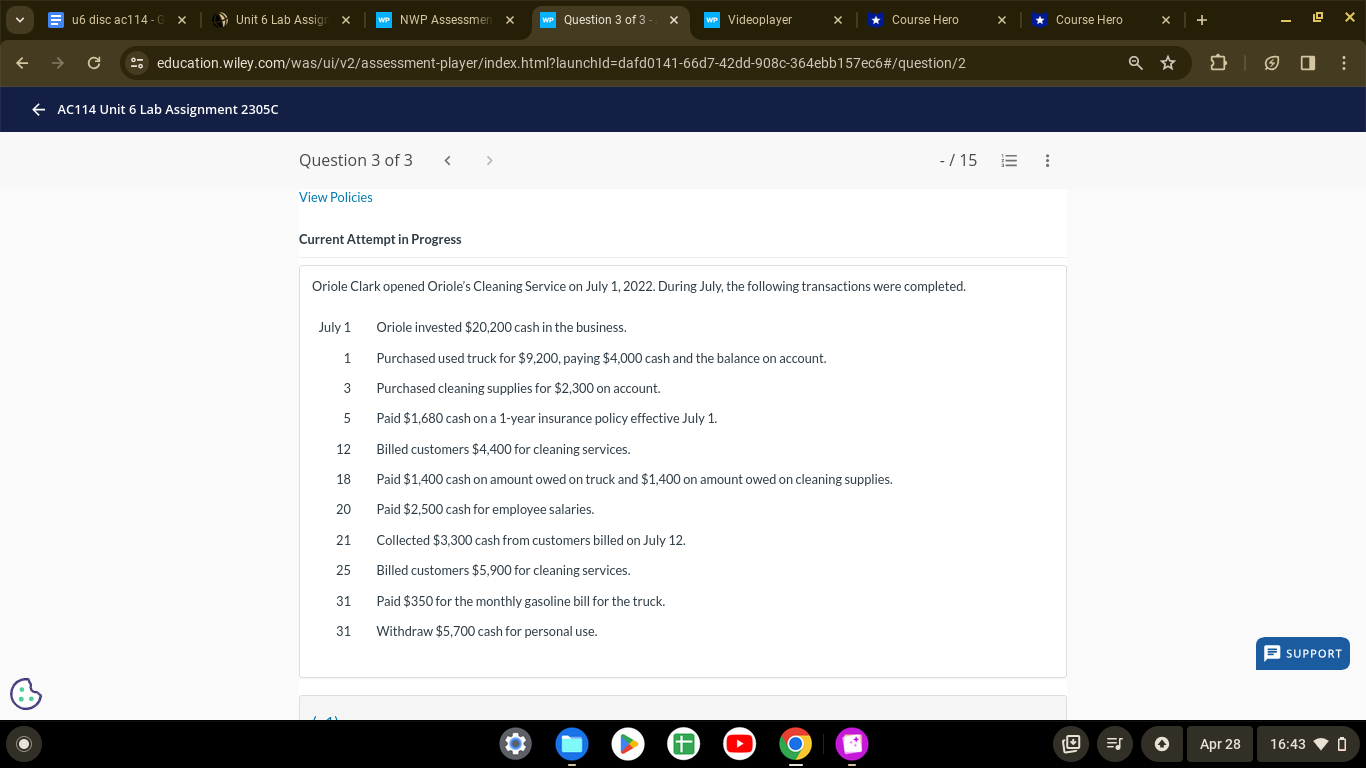 u6 disc ac114-G X Unit 6 Lab Assign x WP NWP Assessmen
