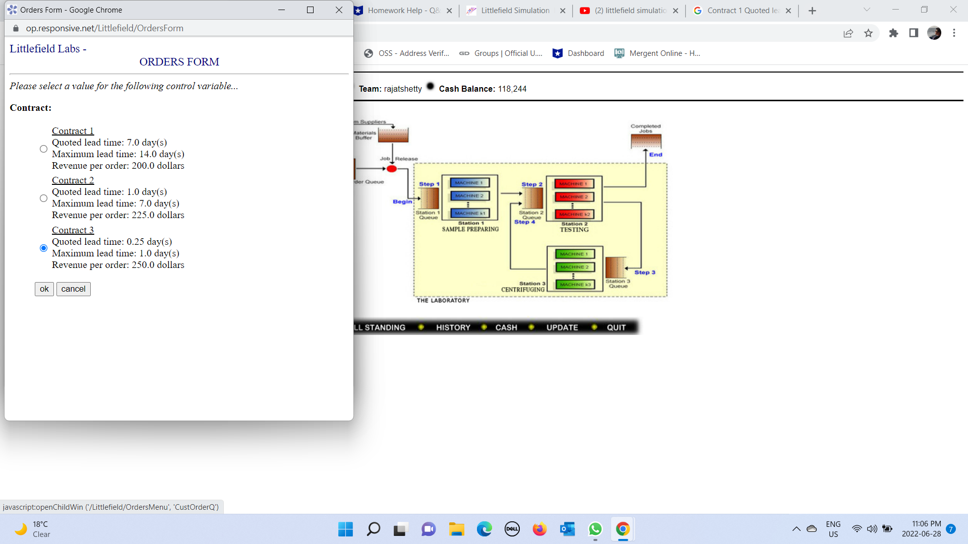 Onl x Littlefield Sign Up to Play Littlefield Laborat x + op.responsive.net/Littlefield/CheckAccess