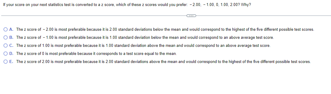 If your score on your next statistics test is converted to a