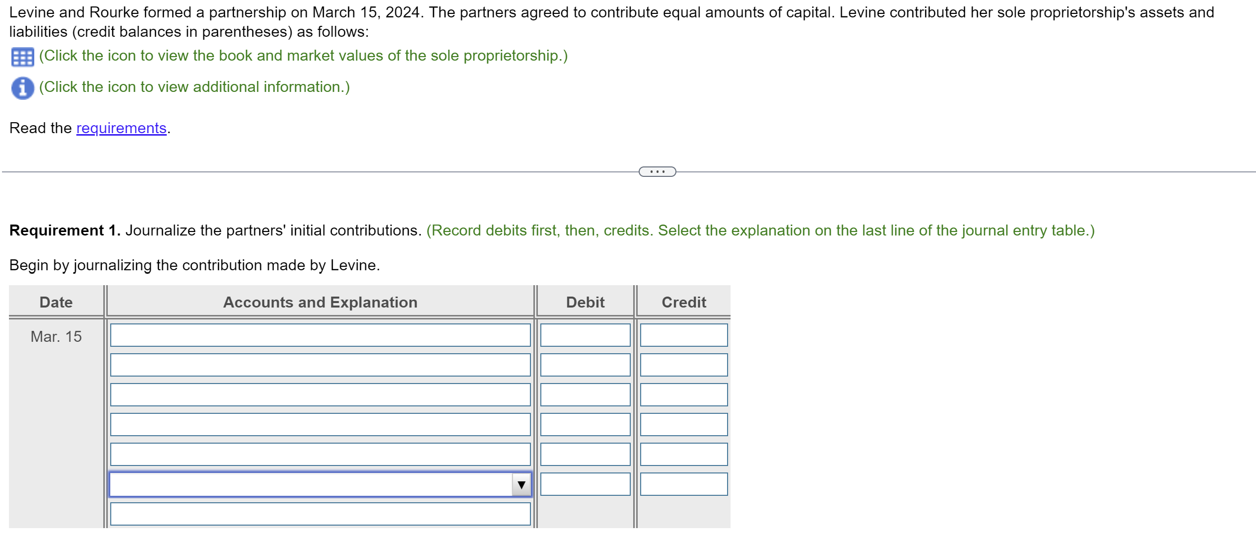 On March 15, Rourke contributed cash in an amount equal to the